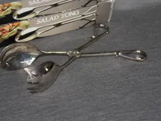 Salat tang i sølvplet købt i 1991 hos Guldsmeden
