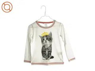 Bluse med katteprint  fra VRS (str. 110-116)