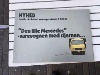 Mercedes varevogn brochure gammel