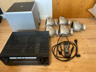 Denon forstærker + KEF surround-anlæg