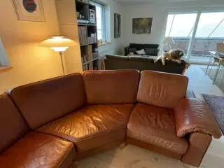 Læder hjørnesofa
