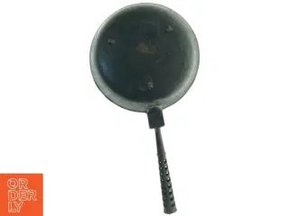 Gammel emaljeret støbejerns stegepande kasserolle (str. 21 x 40 x 7 cm)