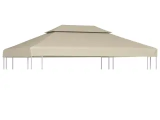 Baldakin til havepavillon 3x4 m 310 g/m² beige