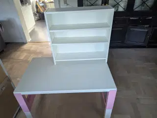 Skrivebord Ikea lyserød justerbar