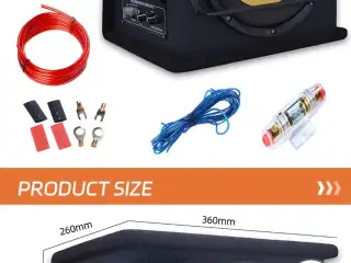 Subwoofer med indbygget forstærker 10 tommer med a