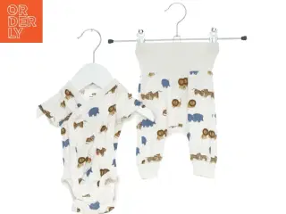 Sæt med bodystocking og bukser med dyremønster fra H&M (str. 50)