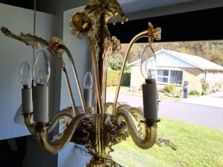 Mundblæst Italiensk victoriansk  Lampe