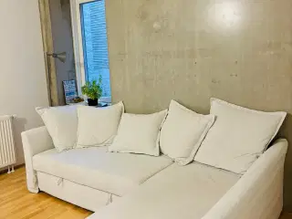 Sleeping couch with storage room