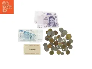 Blandet mønt- og seddelsamling