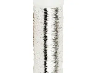 Sølvtråd, tykkelse 0,2 mm, forsølvet, 50 g, 110m/ 1 rl.