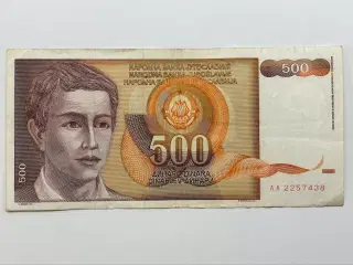 500 Dinara Yugoslavia