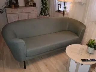 Stof sofa i lækker grøn farve