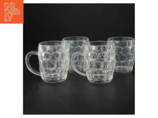 4 Retro Ølskrus (str. 10 cm)