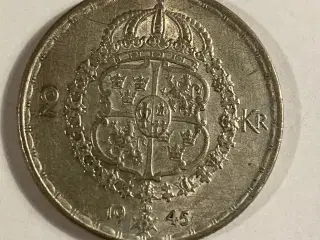 2 Kronor Sweden 1945