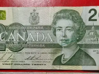 CANADA VINGT TWENTY 20 Dollars 1991 Elizabeth II