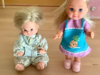 Evi Love dukke og lillebror. Barbie størrelse.