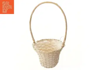 Flettet kurv med hank (str. 63 cm)