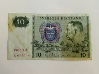 10 Kronor Sweden 1987 CA
