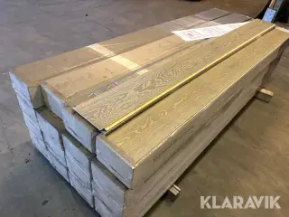 Lamel Parket gulv Parador Grå eg kalk