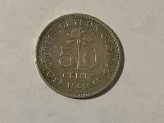 50 Cents Ceylon 1892