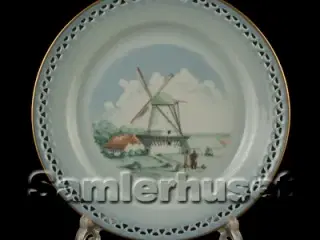 Danmarksstellet Tallerken Flad 21 cm. Dybbøl Mølle.