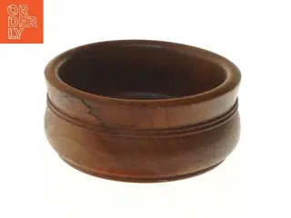 Lille teak træskål (str. 15x6 cm)