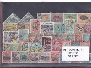 Mocambique Samling - 42 Stk. Stenplet/Ustemplet.