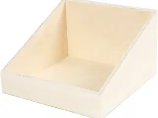 Elegant displaykasse med skråsider - 12 cm høj