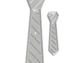 Skære- og prægeskabelon, slips, str. 26x99+9x35 mm, 1 stk.