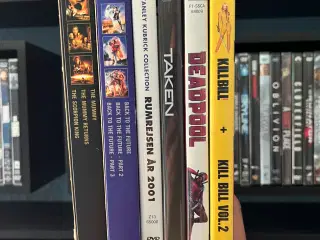 Dvd trilogy og bokse samt film sælges