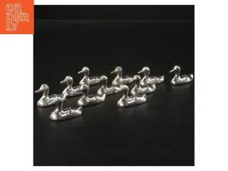 Sæt af 11 metalandefigurer (str. 4x2,5 cm)