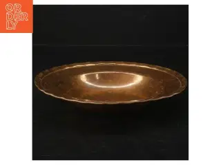 Messing Skål med kvinde symbol (str. Ø. 20 cm)