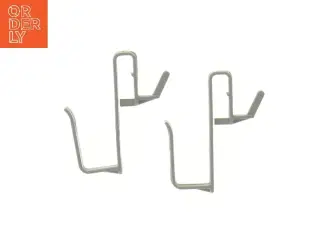 Grå plastik kroge (str. 11 cm)