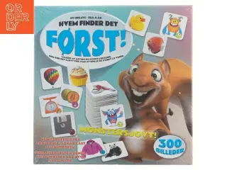 Hvem Finder Det Først! brætspil (str. 27x27 cm)
