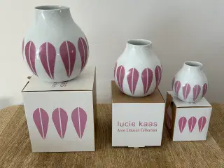 3 stk. Lucia Kaas vaser