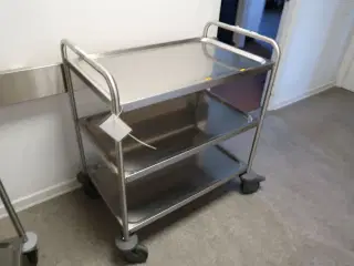 Rustfri stål opbevaringsvogn