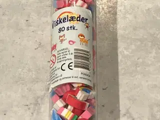 80 helt nye små viskelædere