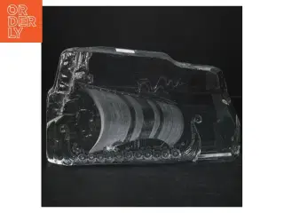 Glasdekoration medi vikingeskib (str. 25 x 14 cm)