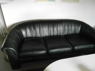Lædersofa i meget fin stad 3ps 
