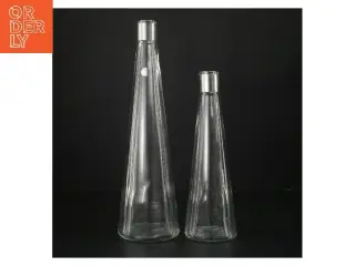 To karafler med metaltop fra Rosendahl (str. 33 og 25 cm)