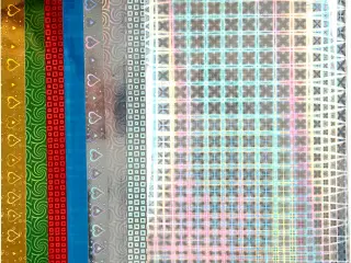 Holografipapir A4 - 120 g, 8 designs pr. pakke