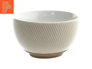 Lille ribbet skål (str. Ø 10 cm længde 7 cm)