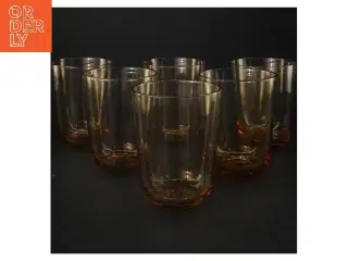 Sæt af 6 glas (str. 6 stk Ø 8,5 cm længde 11 cm)