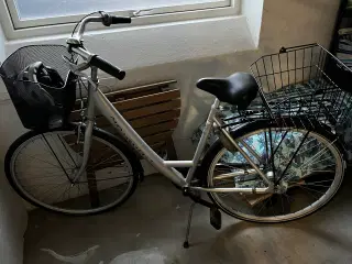 Damecykel med kurve, lav indstigning