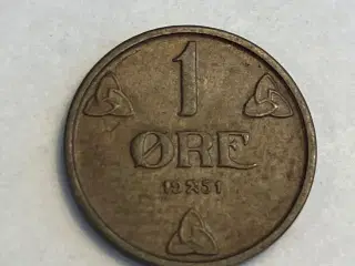 1 Øre 1951 Norge