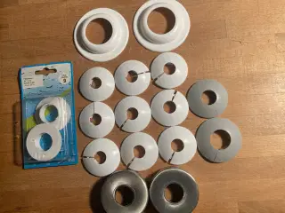 Forskellige rosetter for rørgennemføringer