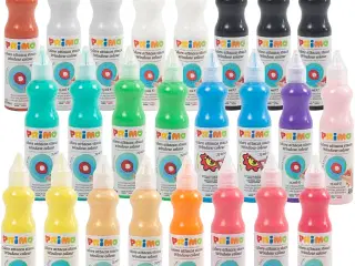 Vinduesmaling, ass. farver, 24x75ml/ 1 pk.