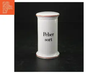 Porcelæns peberbøsse fra B&G (str. H. 11,5 cm. ø. 6,5 cm)
