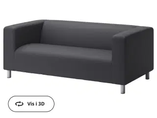 Klippan sofa fra Ikea lysegrå