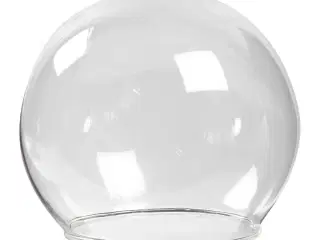 Kugleformet glasklokke, diam. 8 cm, hulstr. 5 cm, transparent, 4stk./ 1 pk.